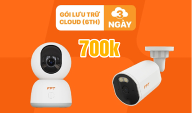 FPT Camera Ưu Đãi Sốc tháng 6 – 2 Camera + Lưu Trữ Cloud Chỉ Từ 700K